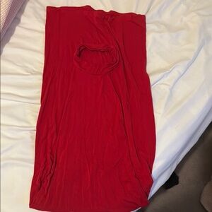 Vibrant Red Sleeveless Dress